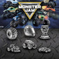 USAOPOLY Monopoly: Monster Jam Game - Iconic Trucks, One Size, Plastic, Blue, Model MN149-651-002200-06