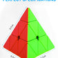 CFMOUR Pyramid Speed Cube - Moyu Meilong 3x3x3, Stickerless ABS Magic Cube, Fast Smooth Turning Puzzle for Kids & Adults
