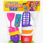GP Mother Arts | Shah Toys Kitchen Play Set, Colourful Pretend Cooking Toys with Cups and Containers, Girls Kitchen Playset