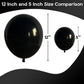 Jobkoo Black Balloons 5 Inch, 60 Pcs Small Black Balloon Matte Black Latex Balloons For Arch 5'' Mini Black Party Helium Balloon