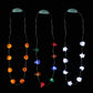 JASHIKA Halloween Eve Costume Party Accessories, Lighting Up LED Necklace Set of 3, Ghost, Jack O Lantern Pumpkin, Skull for Tri