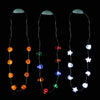 JASHIKA Halloween Eve Costume Party Accessories, Lighting Up LED Necklace Set of 3, Ghost, Jack O Lantern Pumpkin, Skull for Tri