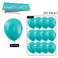 Partywoo Teal Blue Balloons, 50 Pcs 12 Inch Teal Balloons, Turquoise Balloons For Balloon Garland Or Balloon Arch As Birthday Party Decorations, Wedding Decorations, Baby Shower Decorations, Blue-Y17