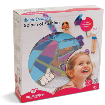 Edushape Magic Creations Foam Sticker Imaginative Bath Tub Activity Play Set, Fashion Theme