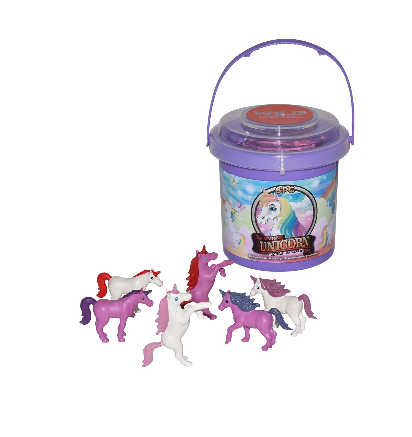 Wild Republic Unicorn Bucket, Kids Gifts, Unicorn Gifts, Fantasy Figures, Unicorn Toys, Kids Gifts, 6-Piece