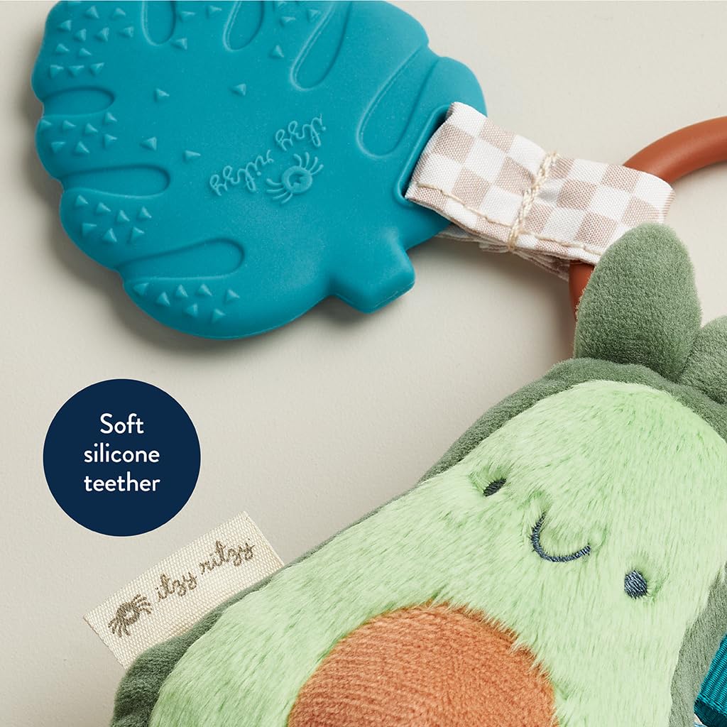 Baby Teether with Crinkle Sound & Ribbons, Great Gift For Newborn