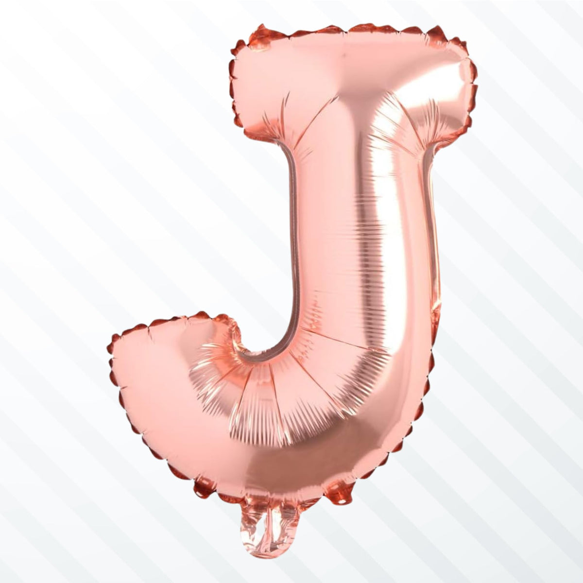 Flyloons Rose Gold J Alphabets Letter Foil Balloons Perfect for Birthday Decoration Items, Anniversary, Bachelorette, Wedding, F