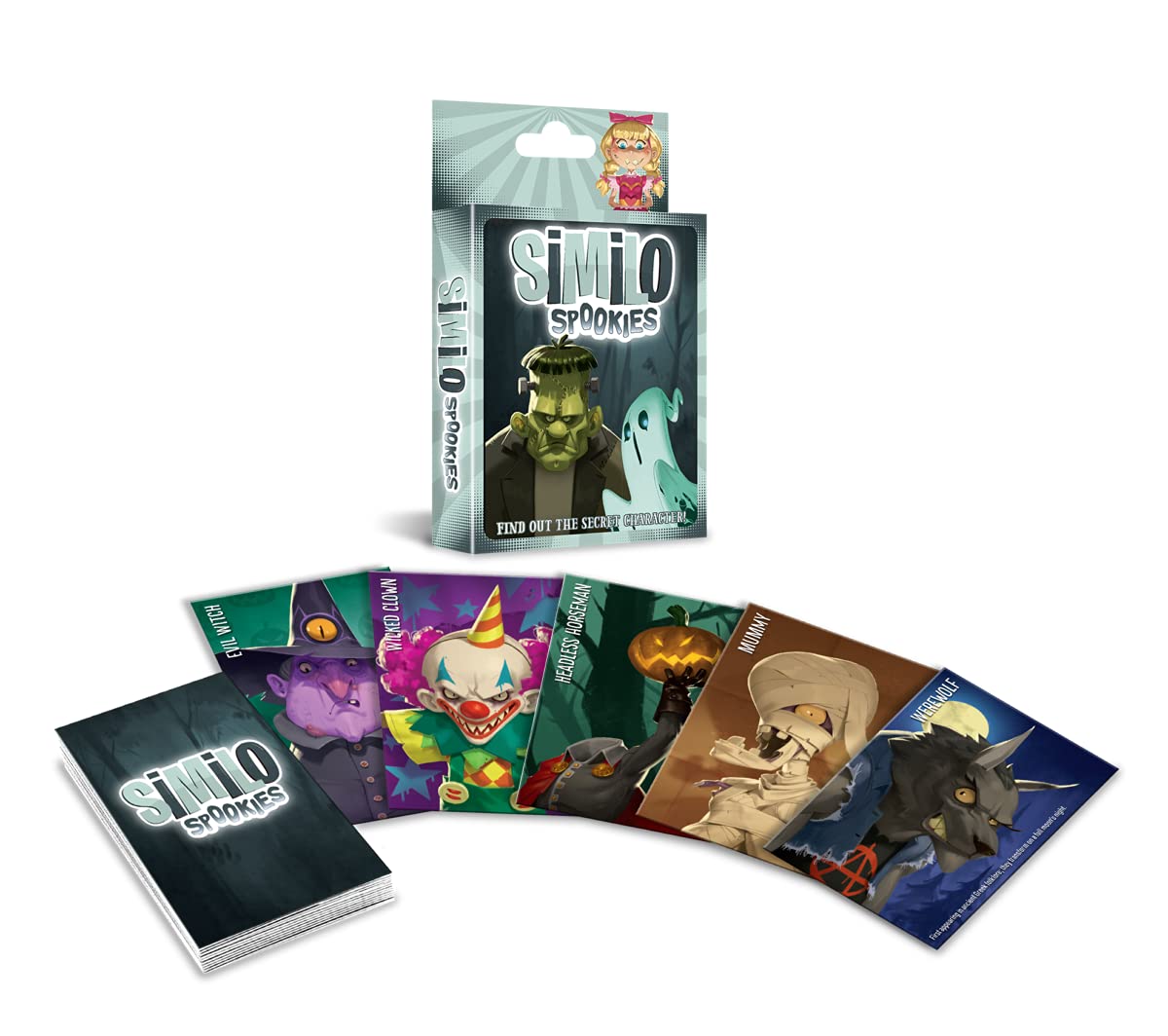 Horrible Guild: Similo Spookies, Cooperative Fun For The Whole Family, Easy To Learn, Deck Includes 30 Big Cards, For Ages 7 And