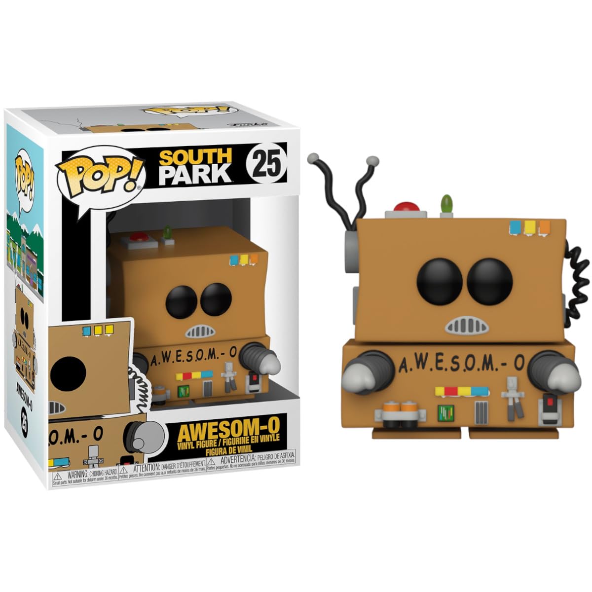 Funko Pop! Animation Awesom-O Figure, 3.75" Vinyl, Multicolour, Model 51636