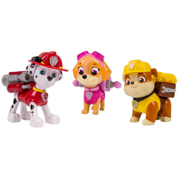 Paw Patrol Action Pack Pups 3Pk Figure Set Marshall, Skye, Rubble
