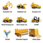 Or Or Tu Alloy Construction Trucks Vehicle Toys For Kids Sounds Lights Effects Take Apart Container,Crane,Excavator Trucks,Cement Mixer,Dumper,Forklift For 3 4 5 6 7+ Years Old Boys Girls Best Gift