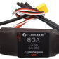 FLYCOLOR 80A ESC 3-6S Electric Speed Controller 5v/6v/7.4v 5A BEC with XT60 & 3.5mm Bullet Plugs for RC Drone Airplane Brushless