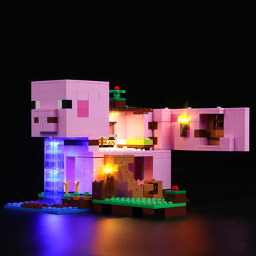 Rorliny Led Light Kit For Lego Minecraft The Pig House 21170 Building Set, Lighting Set Compatible With Lego 21170 (Lights Only,