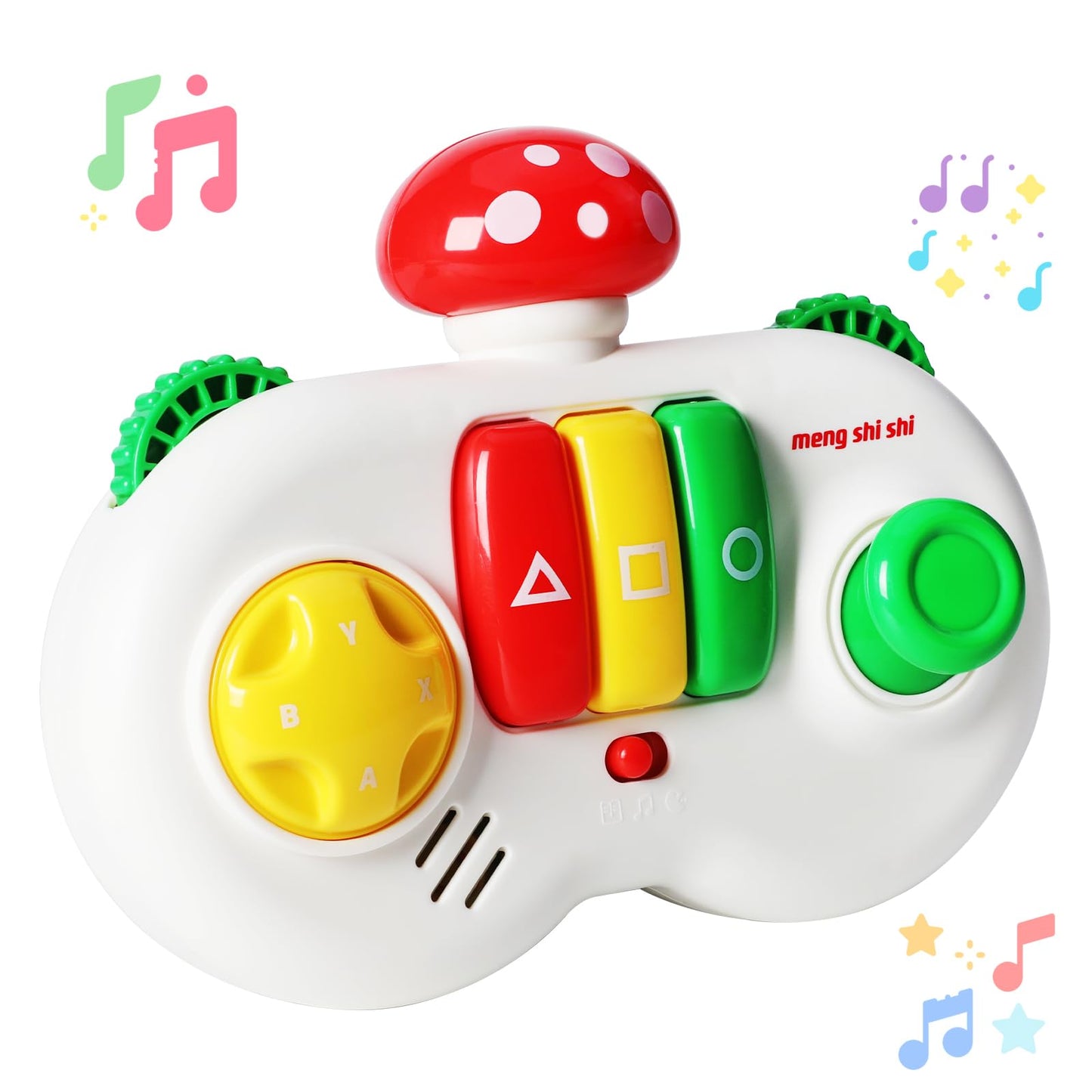 FANELEQU Mushroom Game Controller Early Learning Education Toy  Baby Musical Toys with Sounds & Lights  Toddler Montessori Sensory Learning Toys  Infant Gift for Boys Girls
