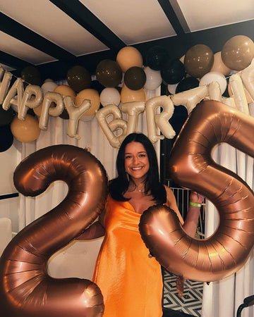 Dark Brown 5 Balloon, Coffee Brown Number Balloons 40 Inch, Chocolate Brown 5Th Birthday Balloon Decorations, Dark Brown Party S