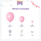 House Of Party Pastel Pink Balloons | Valentine'S Day Balloons Garland Kit, 5/12/18 Inch | Balloon Arch For Birthday Party, Wedd