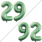 Goer Number 29 Balloons For 29Th Birthday Party Decorations,42 Inch Jumbo Foil Helium 92 Balloons For 92Nd Birthday 2029 New Year Eve Graduation Party Decoration (Sage Green)