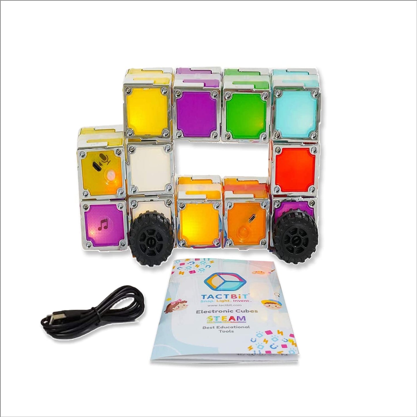TACTBIT 12 : Prepare Your Child for The AI Revolution The Worlds First Magnetic Electronic STEAM Cubes That Ignite Creativity, 