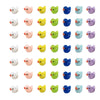 EMiEN 49PCS 7 Colors Tiny Mini Ducks Miniature Ornament for DIY Dollhouse Decoration Fairy Garden Plant  Nice Decoration Accessories for Desk Cabinet Kids Room Christmas/Birthday Gift