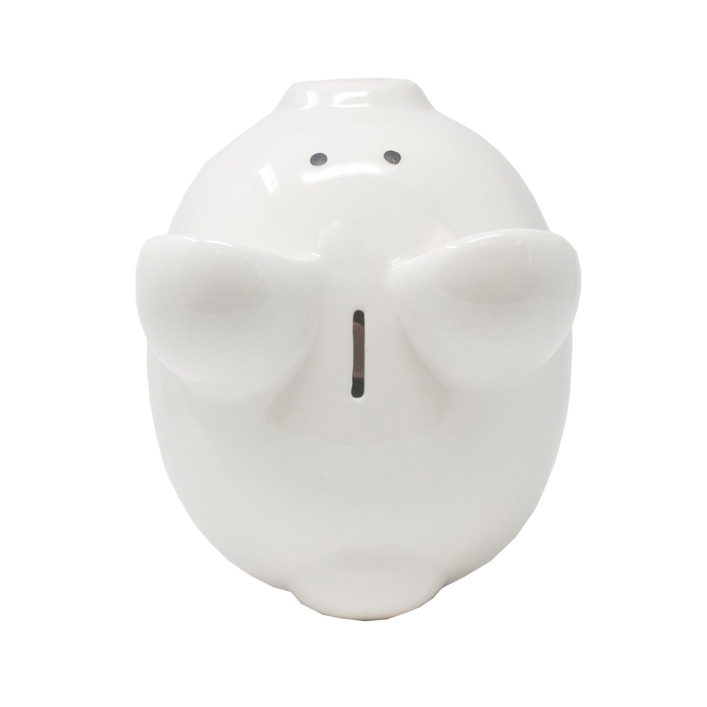 Child to Cherish Ombre Ceramic Piggy Bank, Gray