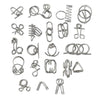 Famous Quality Mind Challenging Game - Brain Teasers Metal Wire Puzzle - Best Toys For Gifts, Party Favors, Prizes, Disentanglem
