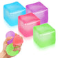 4 Pack Stress Cube Sensory Fidget Toys for Anxiety Stress Relief, Slow Rising Fidget Cube Squeeze Toys, Squishy Cube Filled with