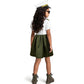 G.C Girls Pilot Costume Kids Dress Up Outfits Toddler Sunglasses Hat Accessories Halloween Cosplay Role Play Party Gifts
