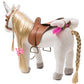 HollyHOME Stuffed Animal Unicorn Horse Pretty Plush Unicorn Pony Toy Pretend Play Horse 11 inches White