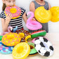 Inflatable Drink Holder 3 Pack Lemon Drink Pool Floats Cup Holders For Summer Pool Party, Variety Shape To Choose