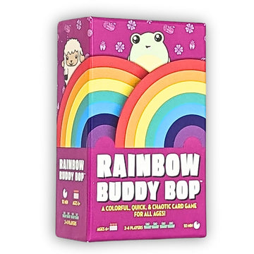 Rainbow Buddy Bop - A Family-Friendly Card Game - Perfect For Boys, Girls, Kids, Families & Adults Who Love Card Games And Board