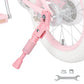 FOMAS Kids Bike Kickstand for 14/16/20 inch Bicycle Adjustable Center Mount Stand Aluminum Alloy (Pink, 14 inch)