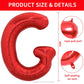 Toniful 40 Inch Large Bright Red Letter Balloons A-Z, Giant Jumbo Helium Foil Mylar Big Letter G Balloons For Birthday Party Ann