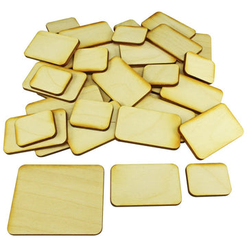 Litko Miniature Base Set | Compatible With Flames Of War | Small 1X1.25 | Medium 1.25X2 | Large 2X2.5 Inch | Laser-Cut 3Mm Plywo