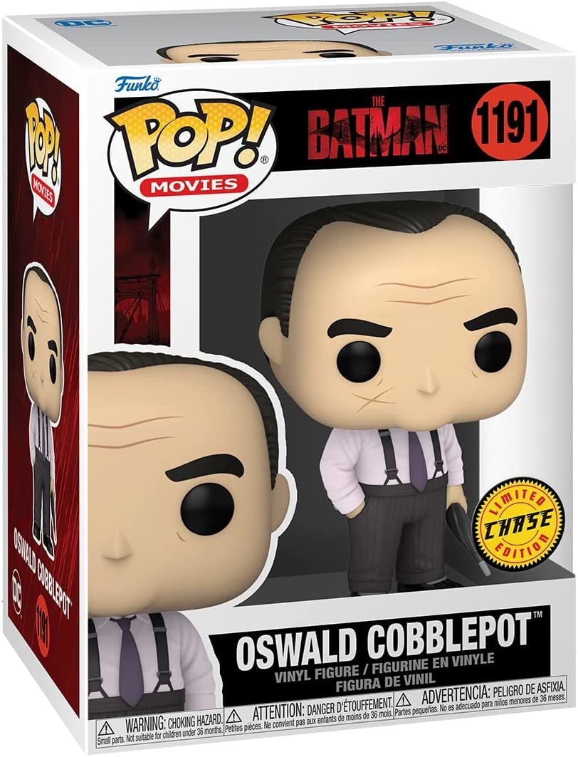 Funko Pop! Movies: The Batman Collectible Vinyl Figures – Oswald Cobblepot Chase & Common Variants (Gray)