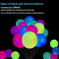 120 Pieces Uv Neon Balloons 12 Inch Large Blacklight Glow In The Dark Balloons 5 Colors Fluorescent Neon Glow Balloons For Black