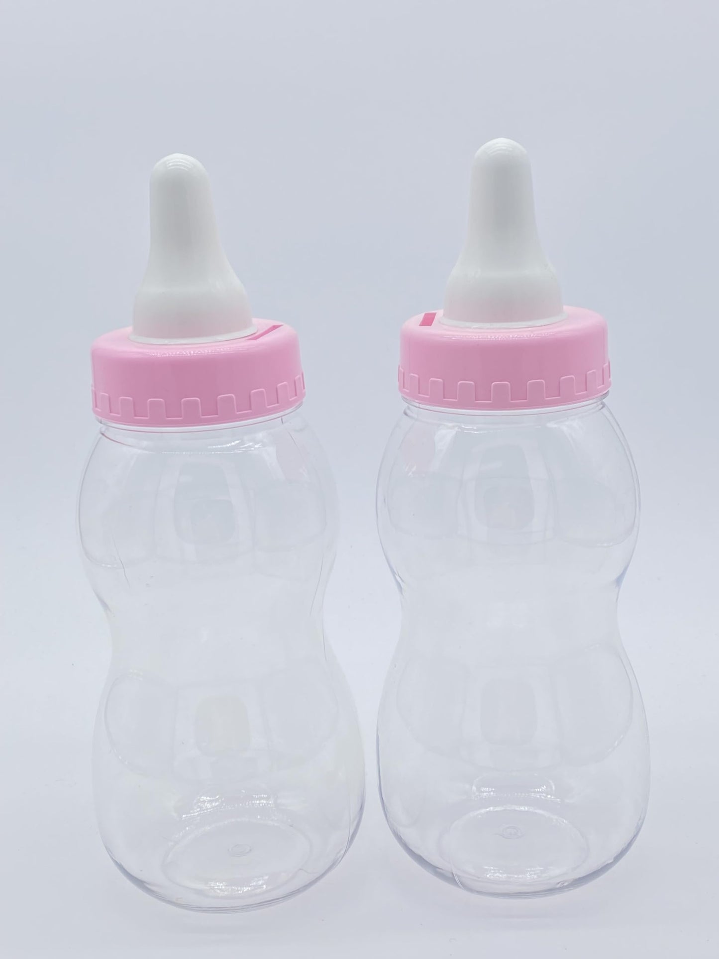 Paradise Beach Piggy Bank Funny Coin Bank Transparent PVC Piggy Bank for Boys Girls (Size 28.2 x 10.5 x 10.5cm) 2pcs (Pink)