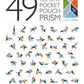 6 Piece Tegu Pocket Pouch Prism Magnetic Wooden Block Set, Natural