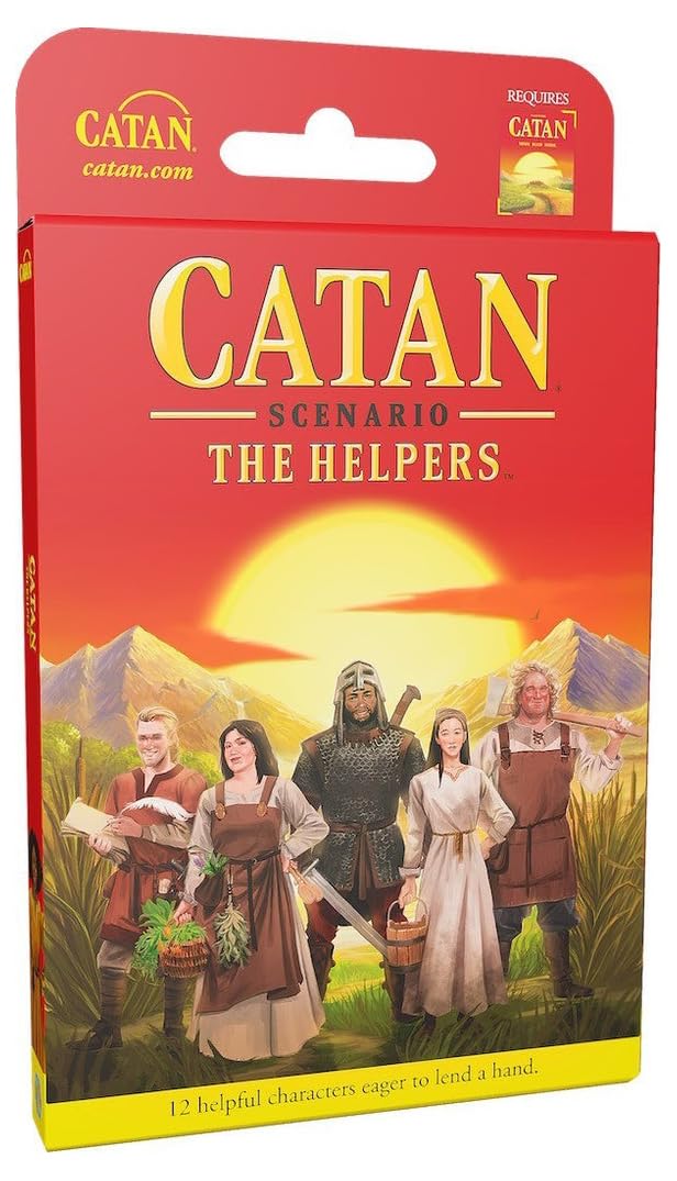 CATAN The Helpers Scenario Expansion- New Characters, Abilities, and Strategy for Your CATAN Adventures! Family Game for Kids & 