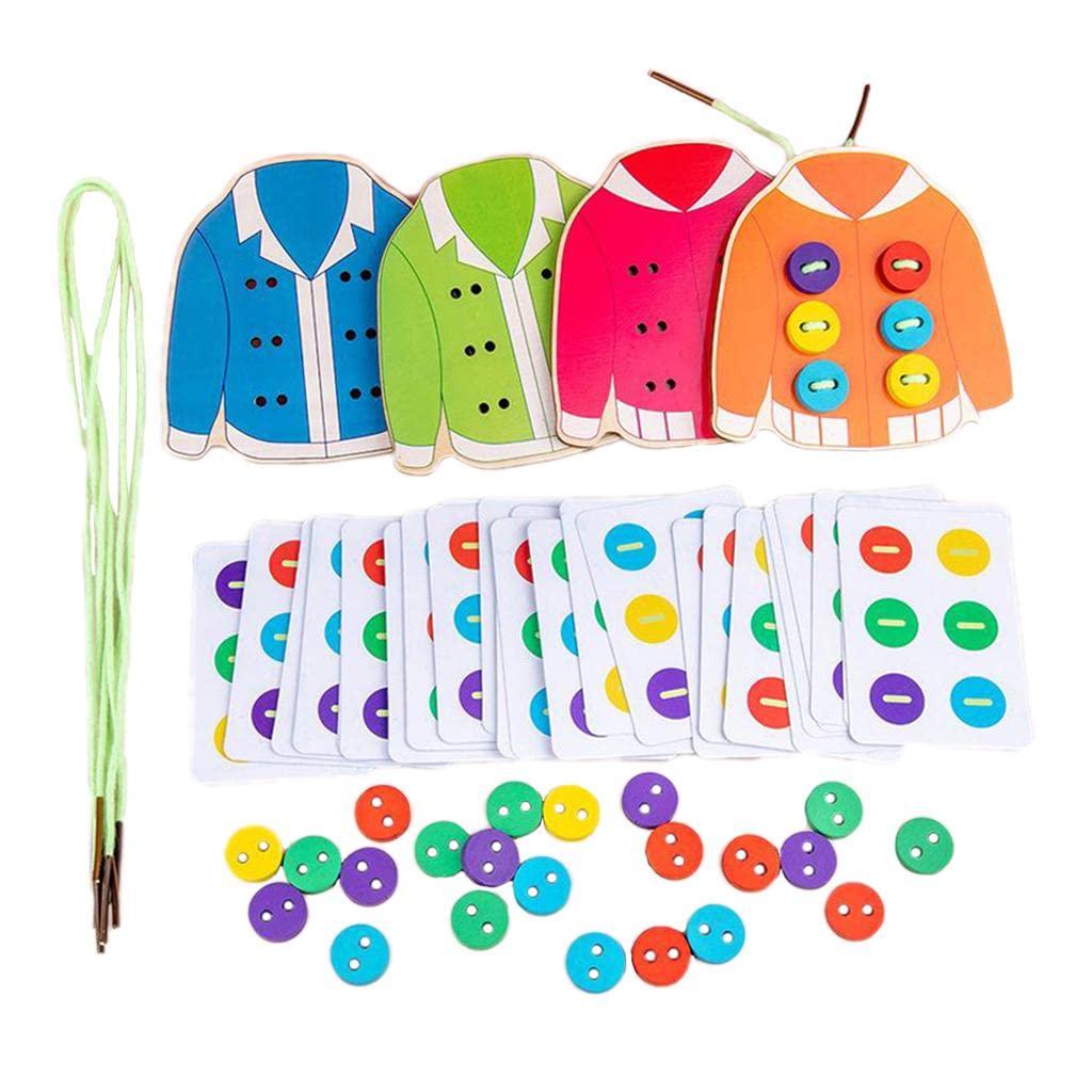 STYLEHEAVEN Busy Board Threading Lacing Children Early Educational Toys Lacing Sewing