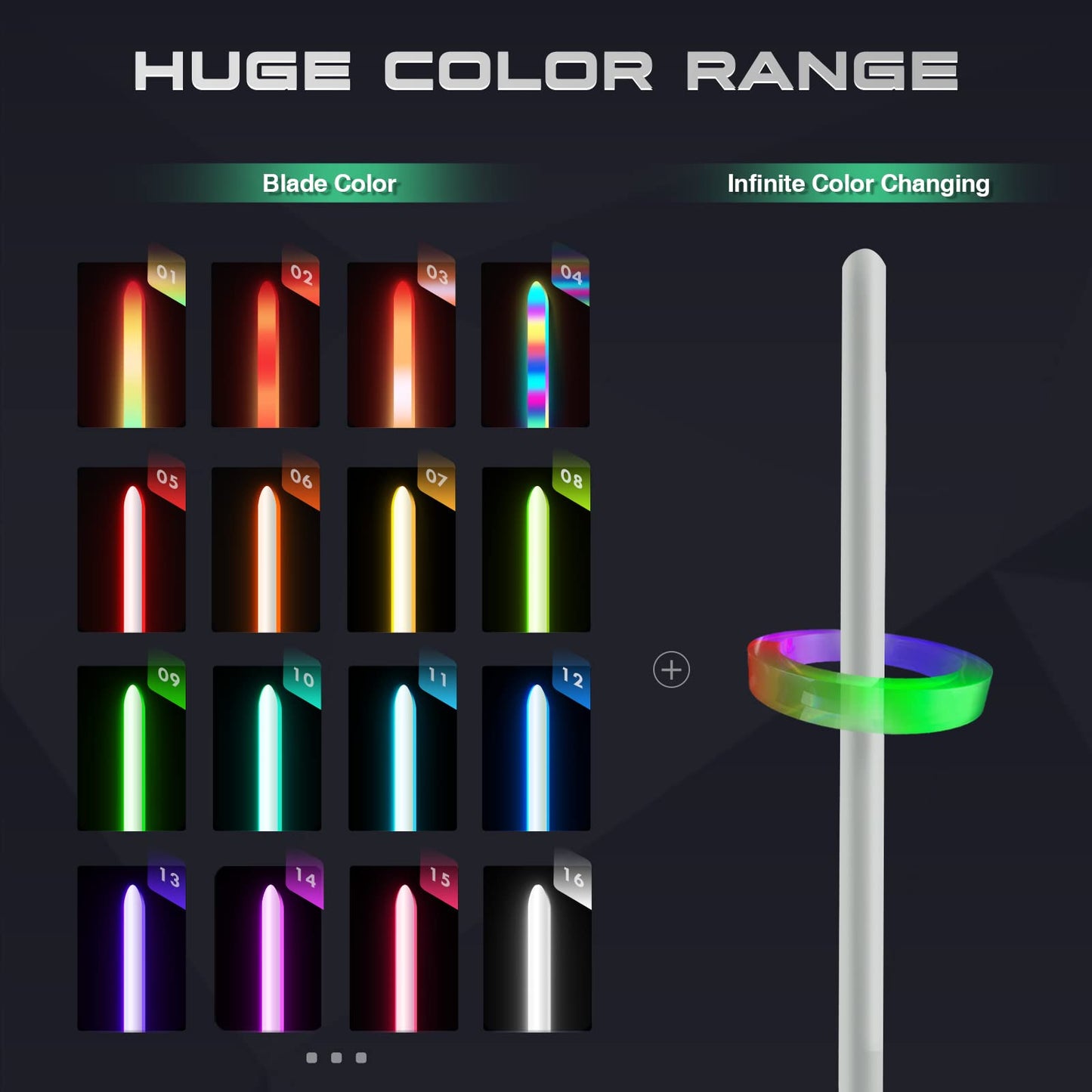 DAMIENSABER Upgrade Xenopixel 3.0 Motion Control Light Saber, Smooth Swing with Light Sabers 34 Sound Fonts Infinite Color Chang