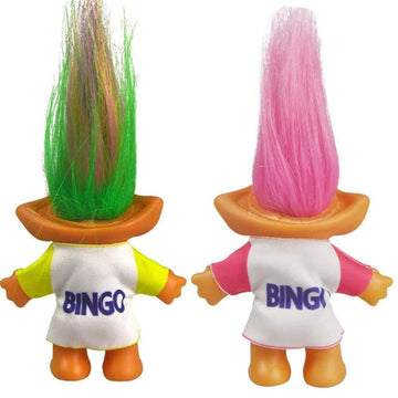 2Pcs Vintage Troll Dolls Set,Lucky Doll Chromatic Adorable For Collections, School Project, Arts And Crafts, Party Favors