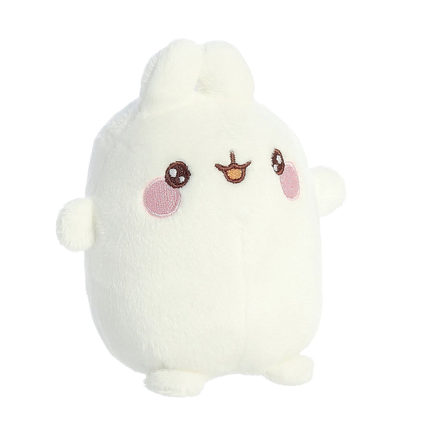 Aurora Playful Molang Stuffed Animal - White, 5 Inches, Small, Polyester, Model 14221 - Adorable Character Design