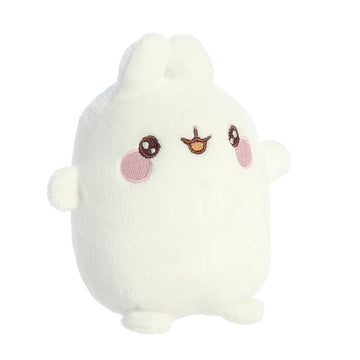 Aurora Playful Molang Stuffed Animal - White, 5 Inches, Small, Polyester, Model 14221 - Adorable Character Design