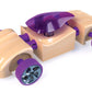 Automoblox Mini HR5 Scorch & SC1 Chaos 2-Pack, Red & Purple, 4.5"x1.75", Wooden Toy Cars