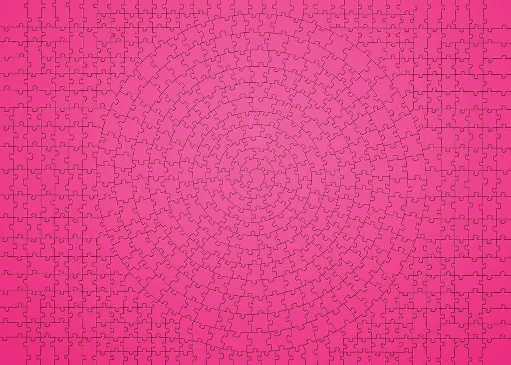 Ravensburger Krypt Pink 654 Piece Jigsaw Puzzle For Adults - 16564 - Every Piece Is Unique, Softclick Technology Means Pieces Fi