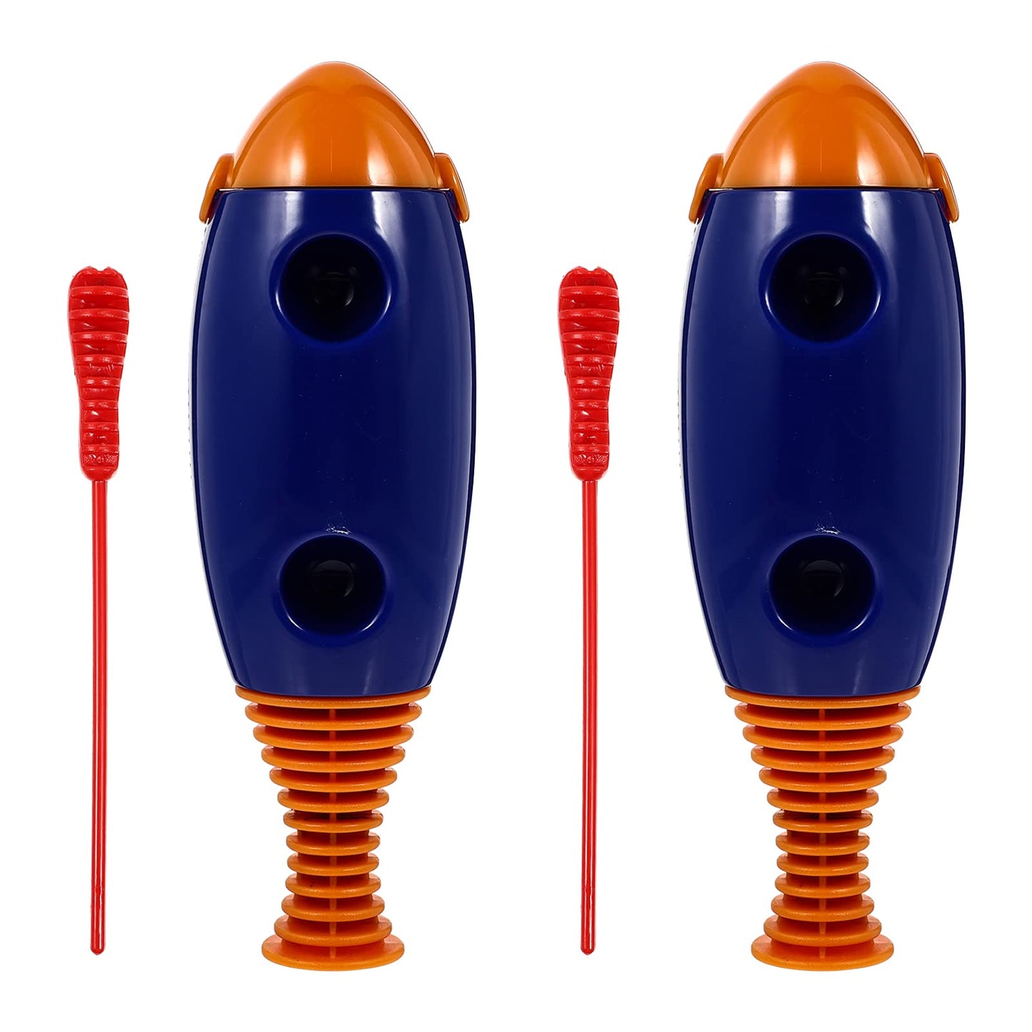 Excluzo 2Pcs Fish Style Guiro Latin Percussion Instrument With Scraper Music Toys For Developing Kids Music Potential (Random Co