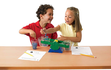 Hand2Mind Plastic Bucket Balance For Kids Ages 5-8, Hands-On Way To Learn About Weight And Measurement, 2 Clear 1/2 Liter Buckets With Spouts For Easy Pouring (Set Of 1)
