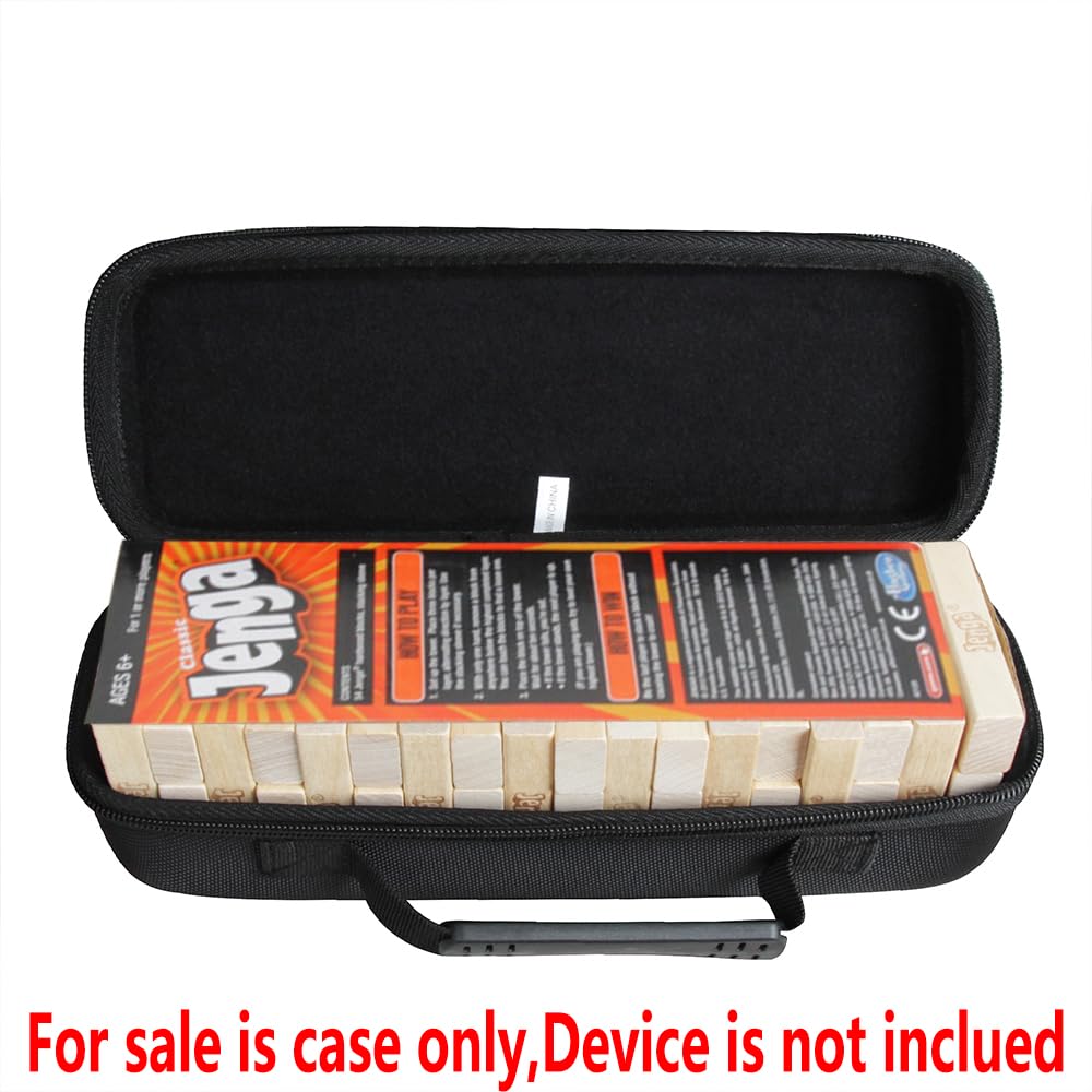 Adada Hard Travel Case for Jenga Classic Game - Black, EVA Material, Model AD0085