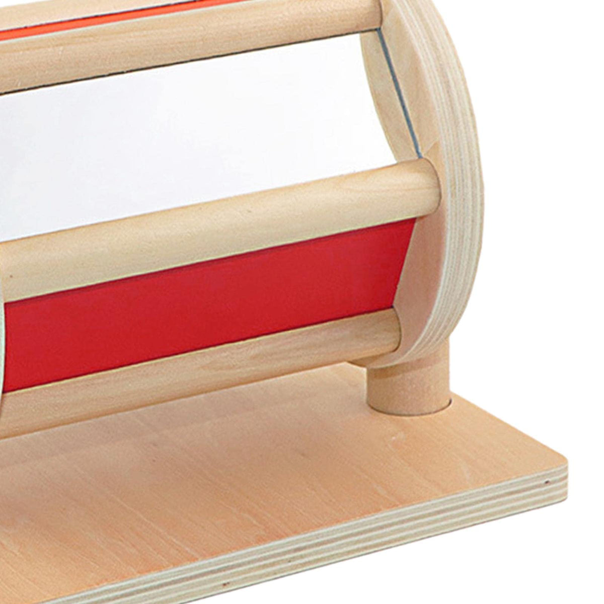 Merishopp Montessori Materials Wooden Sensory Rotatable Drum For Infant Toddler Roller| Baby Learning Toy | Infant Activity Toy 