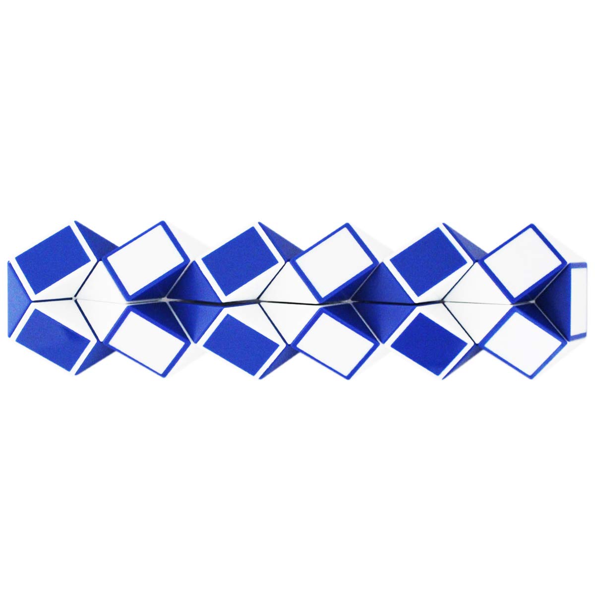 Mipartebo Magic Snake Cube Twist Puzzle 36 Wedges Large Size Twist Fidget Snake Toys Gift Party Favors Game Goodie Bag Fillers Christmas Stocking Stuffers For Kids Adults Teens Blue